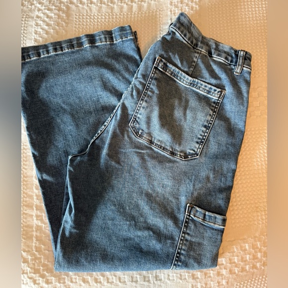 Kut from the Kloth Denim - Kut from the Kloth “Jodi Fab Ab Wide Leg High Rise Blue Jeans-18W